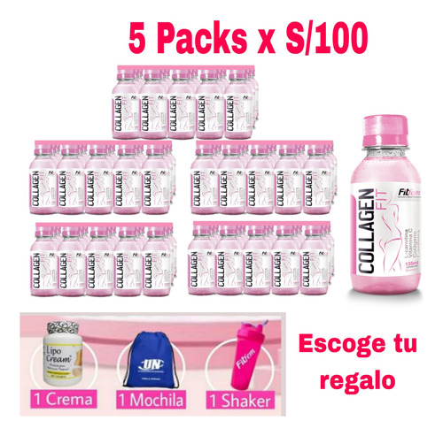 Collagen Fit 75 Botellitas + Regalo + Delivery Gratis 