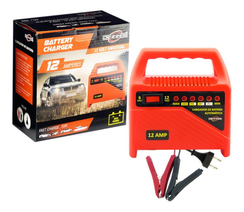 Cargador Bateria 6/12 Volt, 12 Amper, Dezzer, Alta Calidad