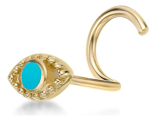 Lavari Jewelers Anillo De Nariz Con Tornillo Curvado De Ojo