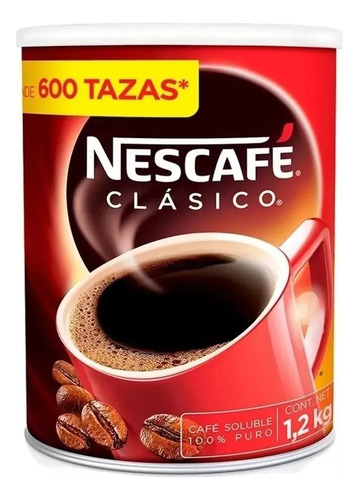 Nescafe Clasico 1.2 Kg Soluble Rinde Hasta 600 Tazas Em