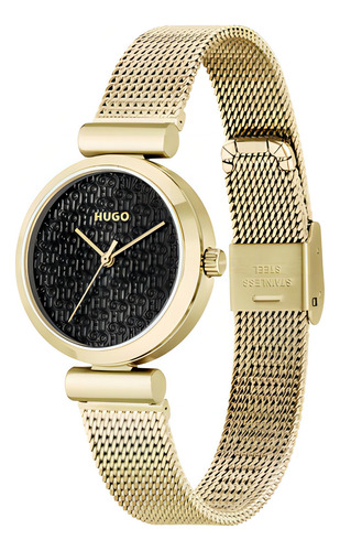 Reloj Hugo Para Mujer 1540129 Acero Inoxidable Dorado