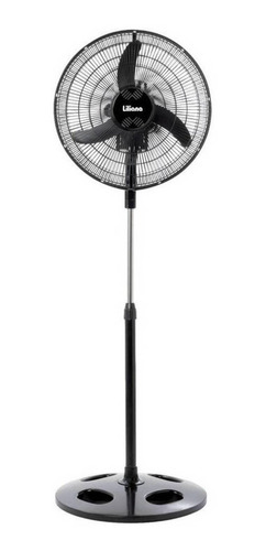 Imagen 1 de 2 de Ventilador de pie Liliana VPRN20 negro con 3 palas de plástico, 20" de diámetro 220 V