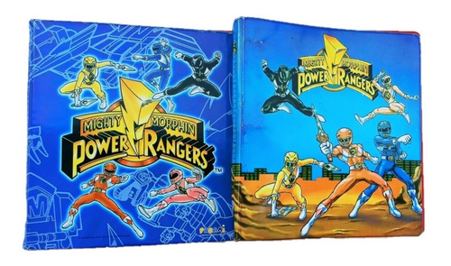 Carpeta Escolar 3 Aros 3x40 Pvc Power Rangers Retro