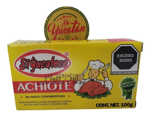 Pasta De Achiote De 100g El Yucateco - Desde Una Pieza