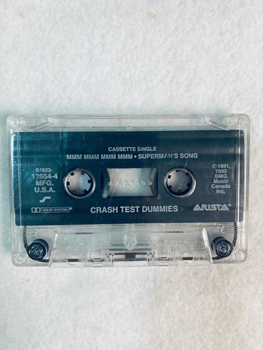 Crash Test Dummies Mmm Mmm Mmm Mmm Cassette Casete Usa 1993 (Usado)