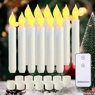 Raycare Led Flameless Taper Candles Battery Operated