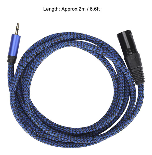 Cable De Señal Balanceada Jorindo Xlr Macho A Jack De 3,5 Mm