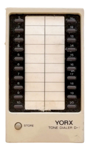 Programador De Marcador De Tonos - Yorx Tone Dialer D-1 80s