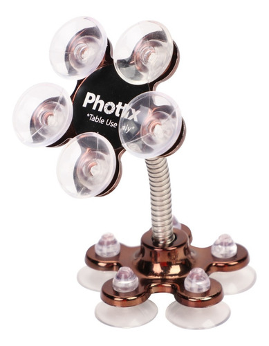 Imagen 1 de 10 de Soporte Celular Smartphone Tablet Led Ventosas Pie Phottix