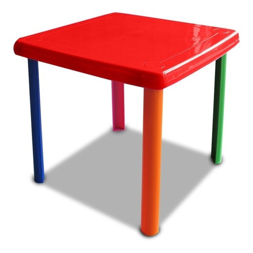  Mesa De Plástico Infantil Para Niños Arcoiris 