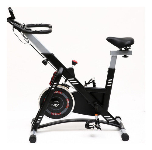 Bicicleta ergométrica WCT Fitness 10100061 para spinning cor preto e vermelho