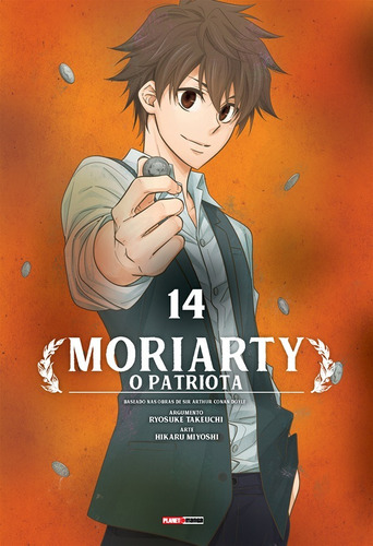 Moriarty: O Patriota Vol. 14, de Takeuchi, Ryosuke. Editora Panini Brasil LTDA, capa mole em português, 2021