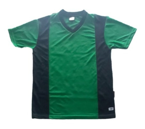 Camiseta Deportiva 11 Unidades Art 1057 Verde Negro Talle 14