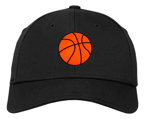 Gorra Gorro Gabardina Pelota De Basquet Negro Ajustable