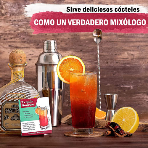 7 Piezas Shaker Cocktail Bar Set Kit | Utensilios De Bar De