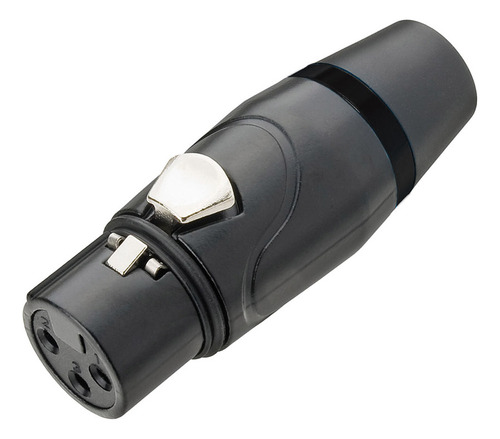 Kit 10 Plug Conector Xlr Cannon Macho Femea Corpo Met. Pt