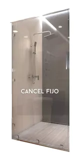 Cancel De Baño Vidrio Fijo Templado 95cm Ancho X 190cm Alto