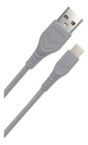 Cable Celular - Tipo C 2amper Carga Rapida 2 Metros Skyway Color Gris