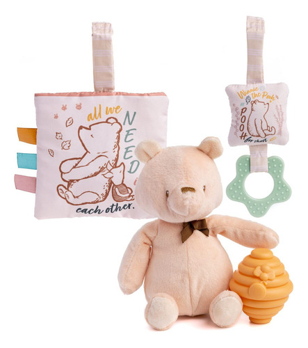 Kids Preferred Classic Pooh - Juego De 4 Piezas Con Peluche. Color Multicolor