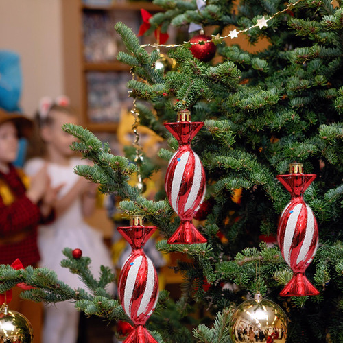 6 Adornos Navideños De Para Colgar En El De Navidad, Para