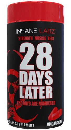 28 Days Later Insane Labz 90 Caps Precursor Testosterona Sin sabor