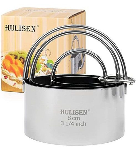 Hulisen Biscuit Cutter Set (5 Piezas/ Set), Redondeo 6d85j