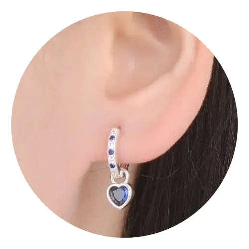 Aros argollas con piedras sale