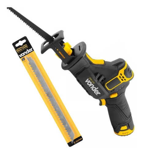 Serra Sabre Bateria 12v Ssv122 Vonder Com Lâmina Ossos Carne