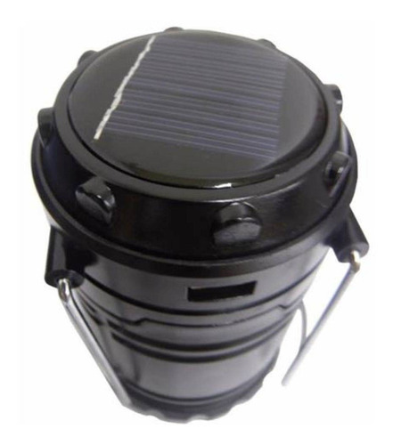 Lampiao Solar De Led Portatil Com Usb E Bateria Recarregavel