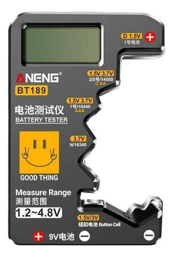 Testador Medidor De Pilhas Baterias Digital Aaa Aa 9v Cr123a