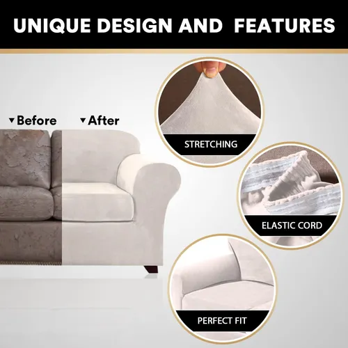 Princedeco 3 Piezes Sofa Fundas Fundas De Sofá Para De