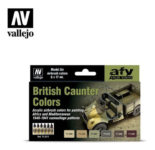 Kit Tintas 71211  British Caunter Colors Vallejo Air