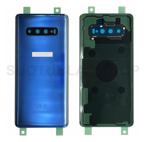 Tapa Trasera Con Cristal Cámara Para Samsung S10 Plus Azul