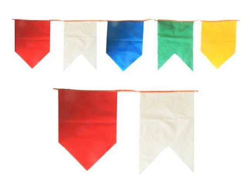 Kit 20 Metros Bandeirinhas Plástico Festa Junina Decoração