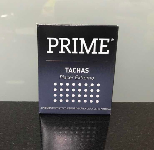 Preservativos Prime Tachas, 12 Cajas Con 3 Unidades C/u