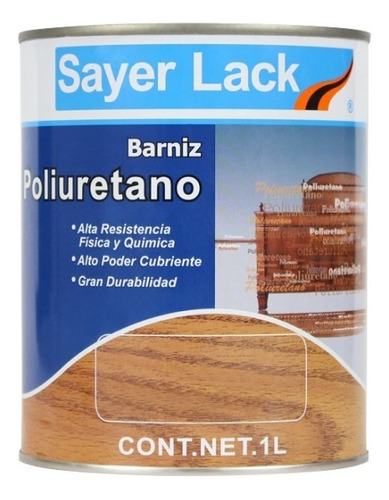 Barniz Brillo Directo Blanco 1 Litro Laca Sayer T-0031/a.30 Acabado Brillante