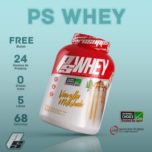 Proteina Whey Prosupps 5lb - Ps Whey Vanilla Milkshake