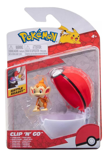 Pokémon Figura 6cm + Pokebola Chimchar