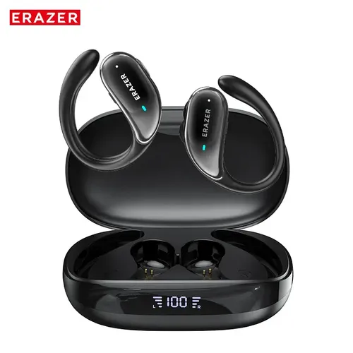 Fone Bluetooth Lenovo Erazer XT80 Pro Esportivo Gancho de Orelha Tradutor IA ANC IPX5 Confortável Preto