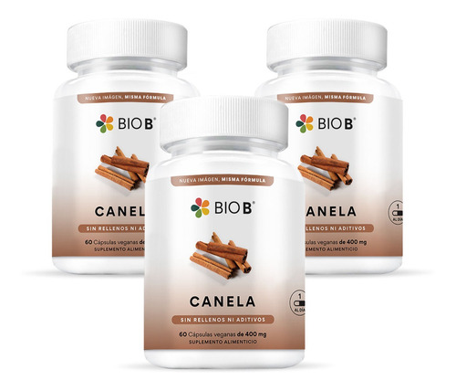 Bio B 3 Pack De 60 Cápsulas Canela