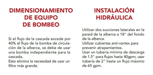 Cascada Para Alberca Led Hax 48 Pulgadas Para Muro Llorón