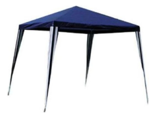 Gazebo Desarmable 3x3x2.5 Tela Poliester Sin Paredes Azul