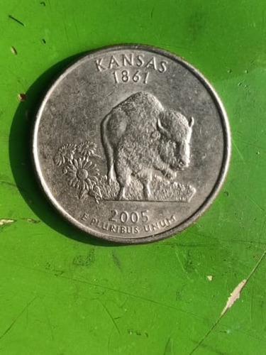 Moneda Quarter Dollar - Estados Unidos - Kansas 1861 (2005p)