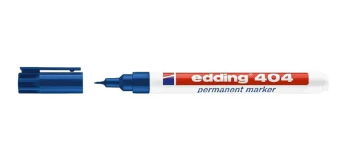 Marcador de ponto fino permanente indel vel Edding 404 azul