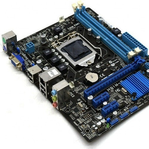 Placa Mãe Asus 1155 H61 Ddr3 Intel 2ª E 3ª Geração Cor Preta