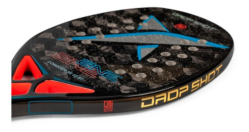 Raqueta de tenis de playa Drop Shot Conqueror 10.0 Bt holográfica en color negro