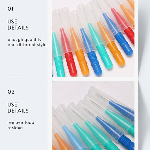 100 Piezas De Palillos Dentales Blandos Para Dientes Interde