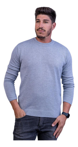 Blusa Suéter De Frio Masculina Tricô Casual Camiseta Básica 