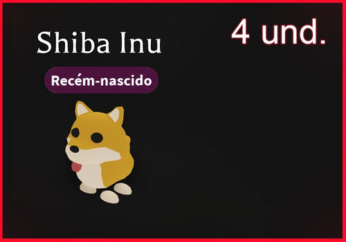 Adopt Me Pack De 4 Pets Shiba Inu Para Fazer Neon Roblox Mercado Livre - shiba inu de adopt me roblox
