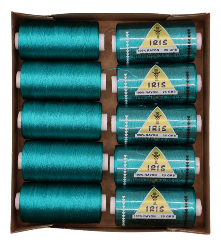 Caja Seda Amarilla Hilosiris (caja Con 10 Tubos De 25gr C/u) 941